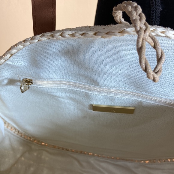 INC Women Straw Body Strap Purse - Picture 8 of 9